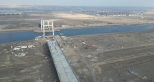 اقتراب اكتمال جسر البصرة المعلق بنسبة 81% Basra Suspended Bridge Nears Completion with 81% Progress